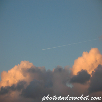 Evening Sky with Cumulus Clouds