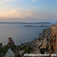Sunset over Paradise Bay, Comino and Gozo – View from Latnija, Mellieħa