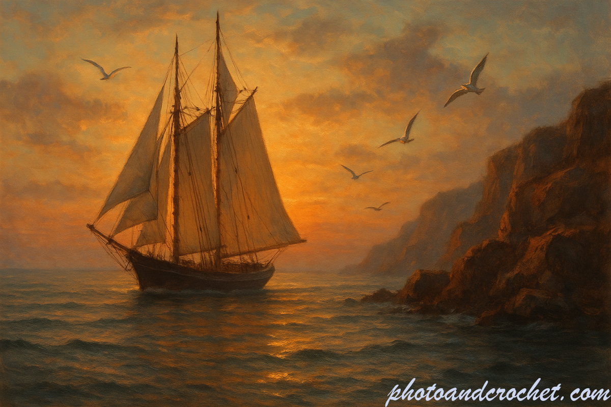 Traditional Sailing Schooner - Image