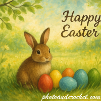Charming Easter E-Card with Bunny - Image