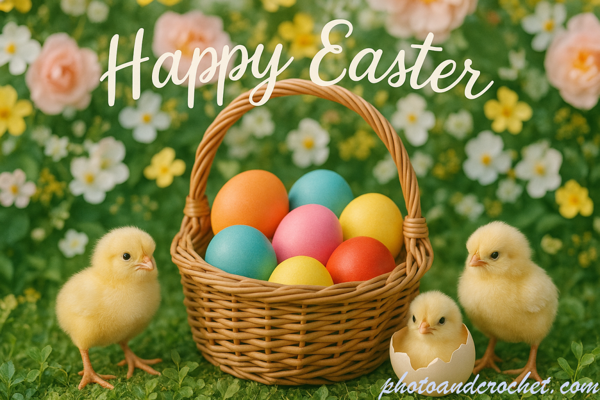 Charming Easter E-Card with Basket - Image