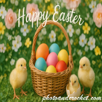 Charming Easter E-Card with Basket - Image