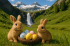 Charming Easter E-Card with Bunnies - Image