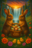 Easter Bunnies with Basket - Image