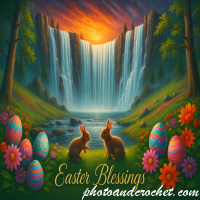 Easter Blessings Waterfall E-Card