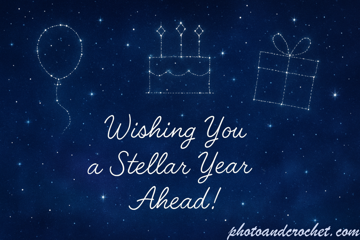 Stellar Birthday E-Card with Constellation Design - Image