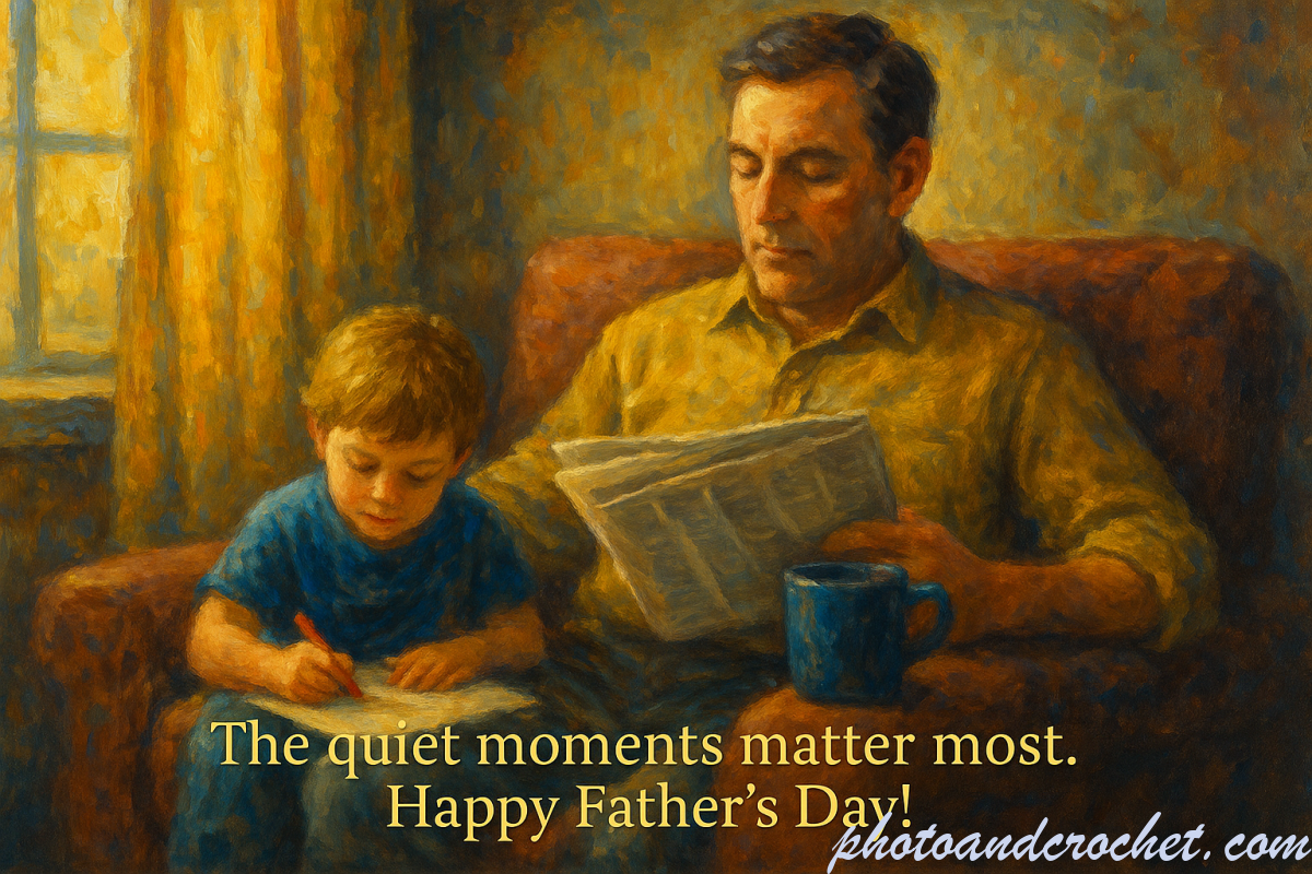 Impressionist Father’s Day Card – Image