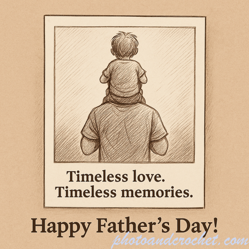 Vintage Polaroid Father’s Day Card – Image