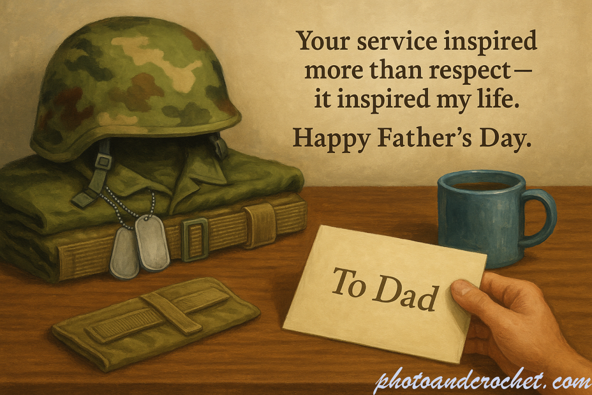 Military Tribute Father’s Day Card – Image