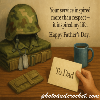 Military Tribute Father’s Day Card – Image
