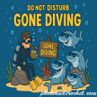 Gone Diving E-Card – Do Not Disturb, Shark Social Hour - Image