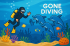 Gone Diving E-Card – Playful Encounter with Dolphins - Image