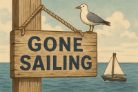 Gone Sailing – Classic Nautical Sign