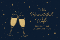 To My Beautiful Wife – Tonight, We Celebrate You