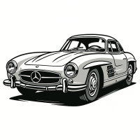 Classic Grand Touring Icon Illustration