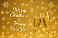 Champagnergruß zu Weihnachten &amp; Neujahr