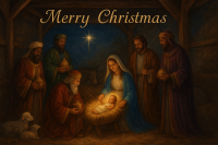 Die Anbetung des Neugeborenen Königs