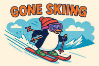 Gone Skiing – Pingwina fuq l-Għolja