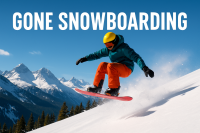 Gone Snowboarding – กระโดดข้ามเนินหิมะ
