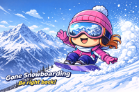 Gone Snowboarding – Cute Girl Carve