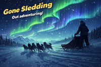 Gone Sledding – Northern Lights Adventure