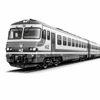Kroatischer Regional-Dieselzug – 3D Clipart