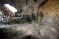 Innenansicht mit Verbindungsräumen der Römischen Bäder von Xemxija