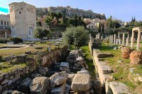 Ágora romana y Torre de los Vientos en Atenas