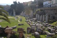 Ruinas del Ágora romana en Atenas