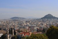 Stadtblick auf Athen vom Akropolis-Hügel