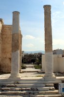 Antike Säulen in der römischen Agora von Athen