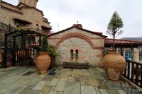Decorative Courtyard Wall at the Holy Monastery of Varlaam