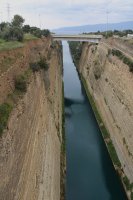 Corinth Canal with Road Bridge, Greece