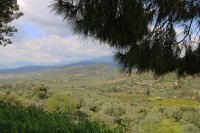 Pajsaġġ madwar is-sit arkeoloġiku ta’ Mikene