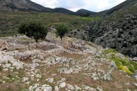 Ruines intérieures du site archéologique de Mycènes