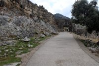 ทางเข้าสู่ประตูสิงโตแห่งไมซีนี