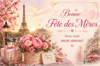 Bonne Fête des Mères – การ์ดวันแม่สไตล์โรแมนติกแห่งปารีส